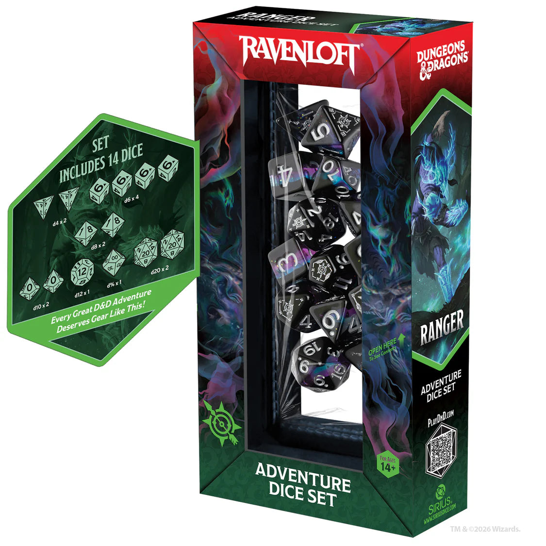 Ranger Black/Blue - Adventure Dice