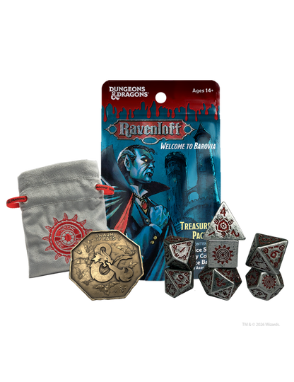 Dados - Castle Ravenloft Treasure Packs Dice Set | Dungeons & Dragons y accesorios D&D en PiedraBruja Chile