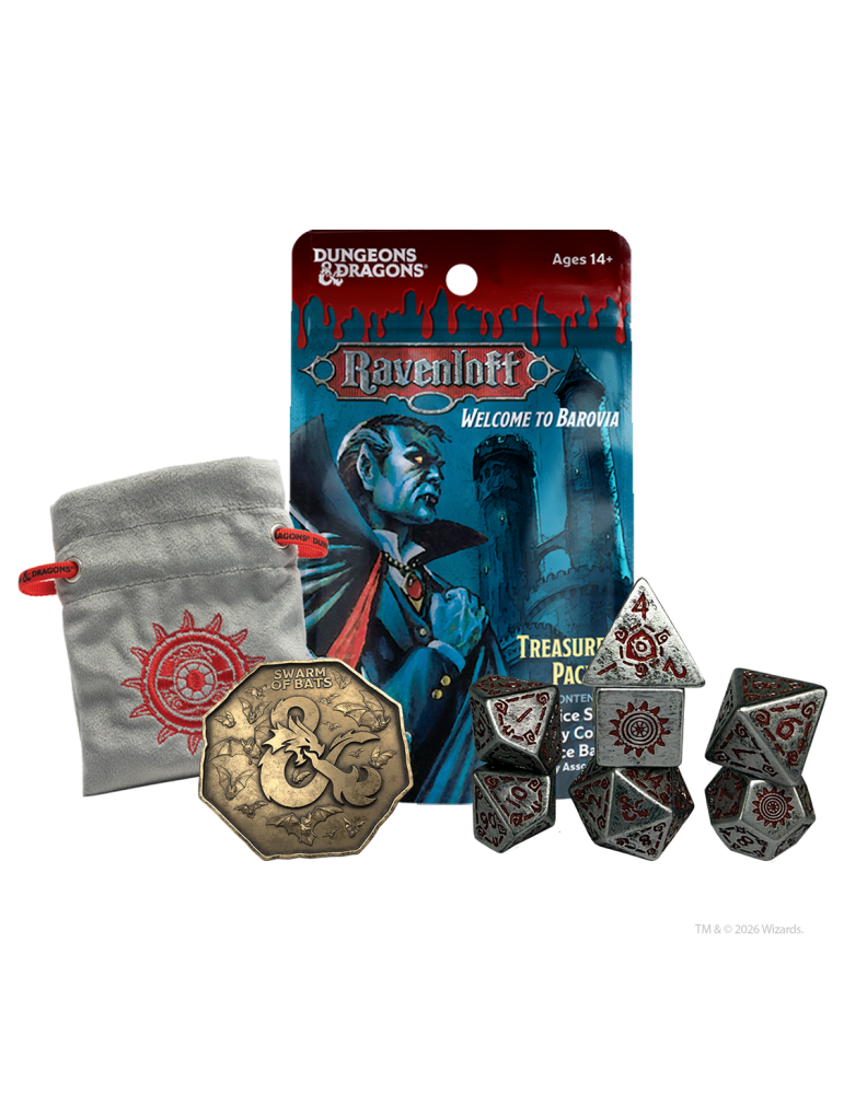 Dados - Castle Ravenloft Treasure Packs Dice Set