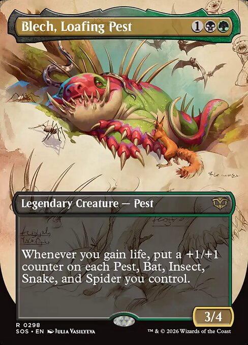 Blech, Loafing Pest Borderless  (ingles) 298| Singles MTG en PiedraBruja