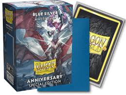 Dual-Matte Blue/Silver (x100) | Fundas y accesorios Dragon Shield para cartas TCG en PiedraBruja Chile