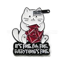 Pin Esmaltado - It's Fine V 2.0 | Coleccionables, figuras y artículos geek en PiedraBruja Chile