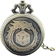 Locket Draco-Uroboros + Mini Dados Metálicos - Hierro | Dados para juegos de rol y mesa en PiedraBruja Chile