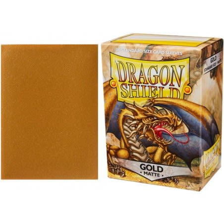Protectores Dragon Shield Standard Matte (Gold) (100 unidades)