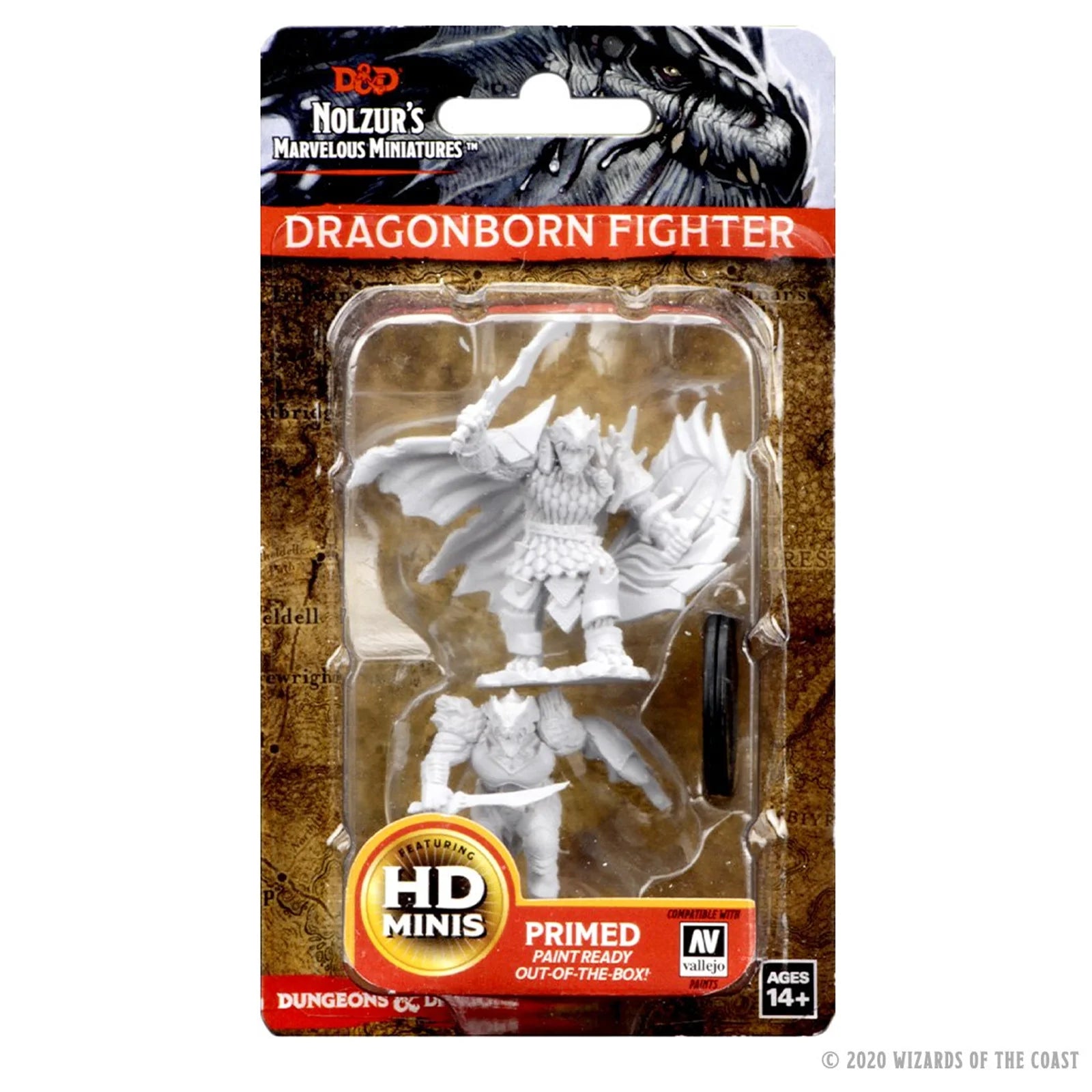 Nolzur’s Marvelous Miniatures: Unpainted Minis Wave 4 - Dragonborn Male Fighter