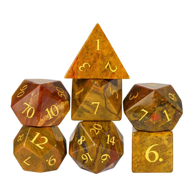Especial - Piedra Agata India | Dados para juegos de rol y mesa en PiedraBruja Chile