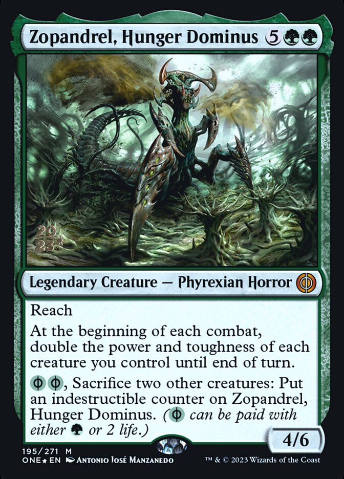 Zopandrel, Hunger Dominus Regular Foil (español) 195s