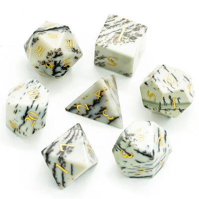Gema Preciosa - Jaspe | Dados para juegos de rol y mesa en PiedraBruja Chile