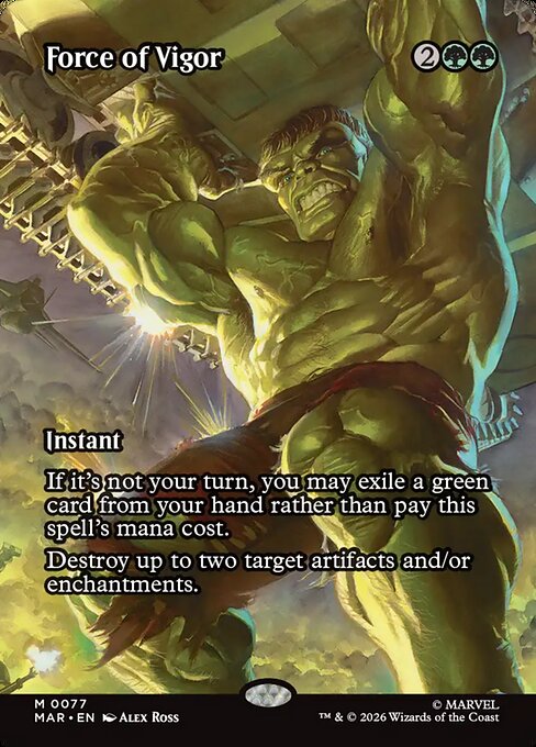 Force of Vigor Borderless (ingles) 77 | Singles MTG en PiedraBruja