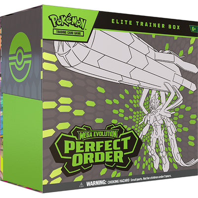 Mega Evolution Perfect Order Elite Trainer Box ESP | Pokémon TCG, sobres, cartas pokemon y coleccionables en PiedraBruja Chile