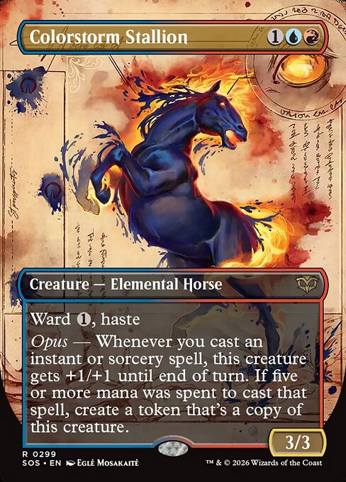 Colorstorm Stallion Borderless Foil (ingles) 299| Singles MTG en PiedraBruja
