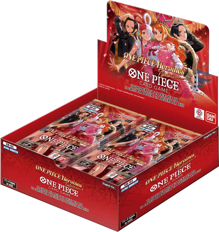 EB03 Heroines – Extra Booster Display | One Piece Card Game, sobres y cartas coleccionables en PiedraBruja Chile