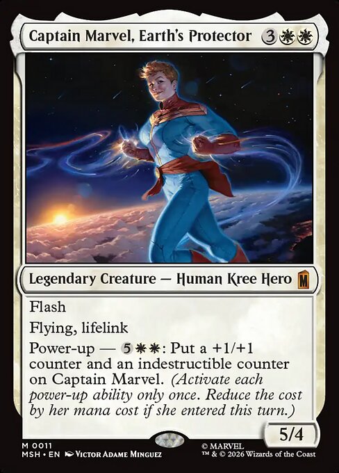 Captain Marvel, Earth's Protector Regular Foil (ingles) 11 | Singles MTG en PiedraBruja