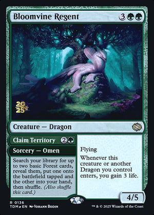 Bloomvine Regent // Claim Territory Regular Foil (ingles) 136s