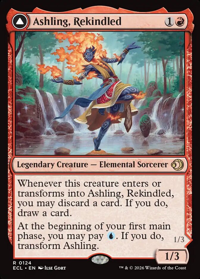 Ashling, Rekindled // Ashling, Rimebound Regular Foil (ingles) 124