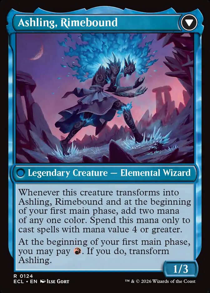 Ashling, Rekindled // Ashling, Rimebound Regular Foil (ingles) 124