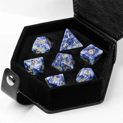 Gema Preciosa - Lapislázuli | Dados para juegos de rol y mesa en PiedraBruja Chile