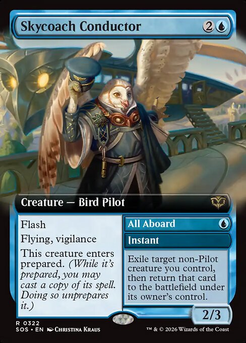 Skycoach Conductor // All Aboard Extended Foil (ingles) 322| Singles MTG en PiedraBruja