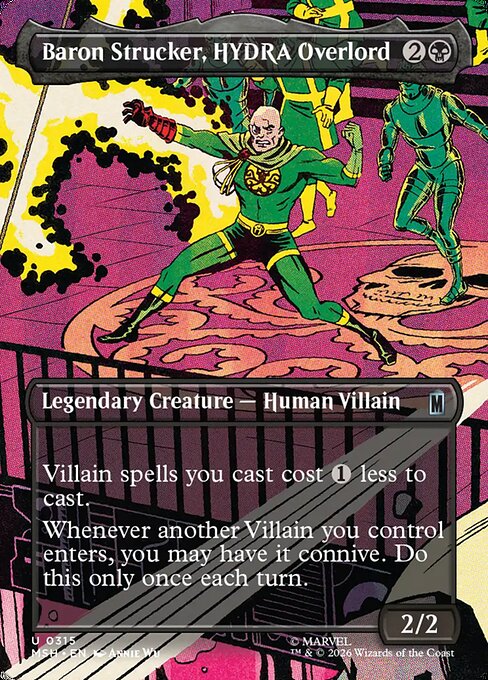 Baron Strucker, HYDRA Overlord Regular Foil (ingles) 315 | Singles MTG en PiedraBruja