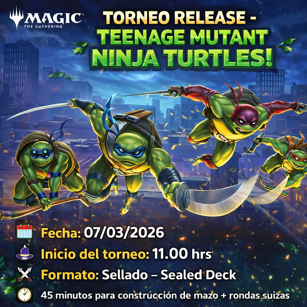 Torneo Release - Teenage Mutant Ninja Turtles!