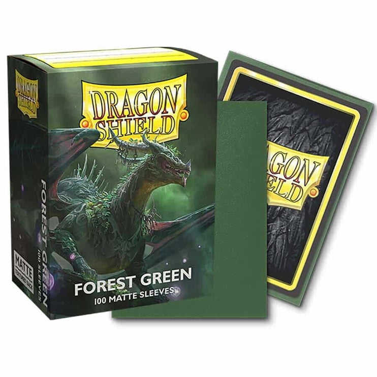 Dragon Shield Sleeves: Standard- Matte Forest Green (100 unidades)