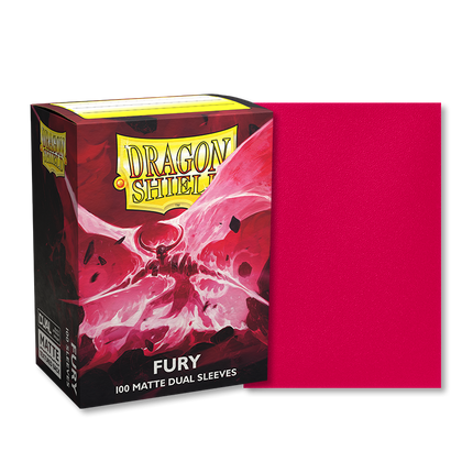 Dragon Shield Sleeves: Standard DUAL- Matte Fury 'Alaric, Crimson King' (100 ct.)