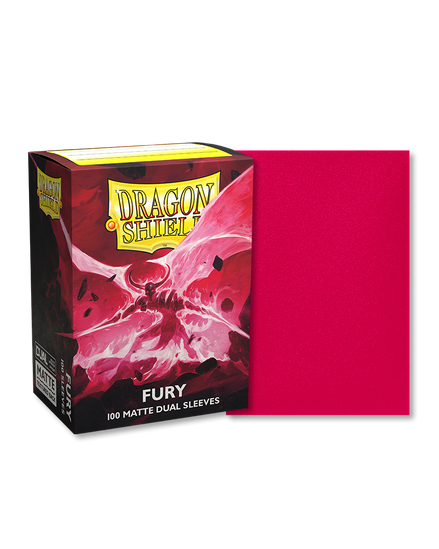 Dragon Shield Sleeves: Standard Dual - Matte Fury 'Alaric, Crimson King' (100 ct.)