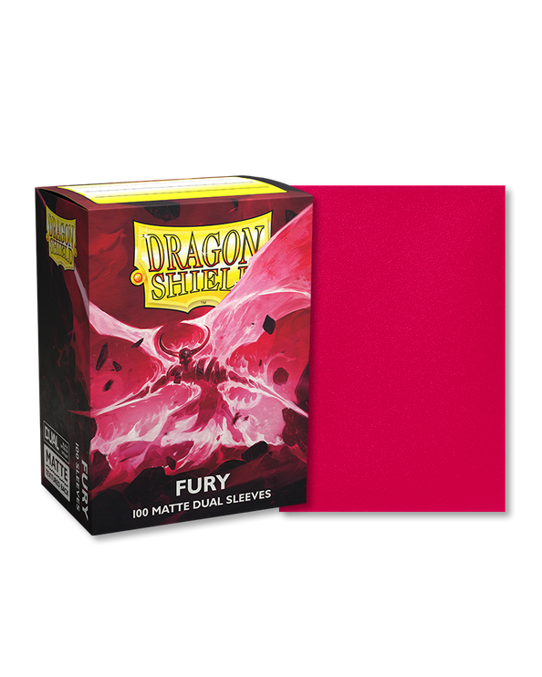 Dragon Shield Sleeves: Standard DUAL- Matte Fury 'Alaric, Crimson King' (100 ct.)