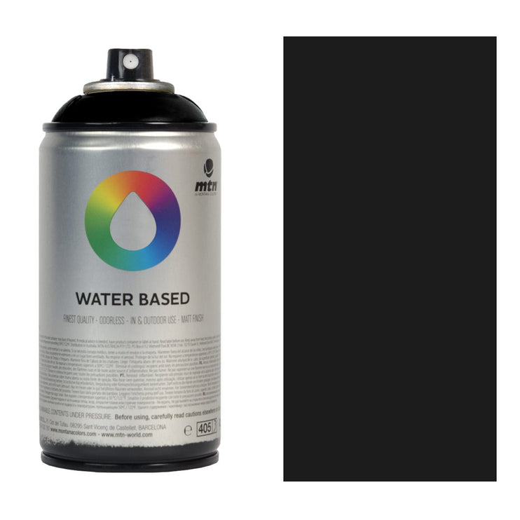 Imprimante Spray base agua color Negro Carbon Water Based 300ml MTN