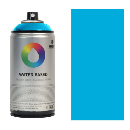 Imprimante Spray base agua color Celeste Cerulean Blue water based 300ml mtn