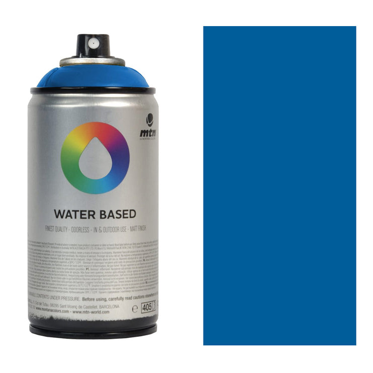 Imprimante Spray base agua color Azul Ultramarino Water Based 300ml MTN