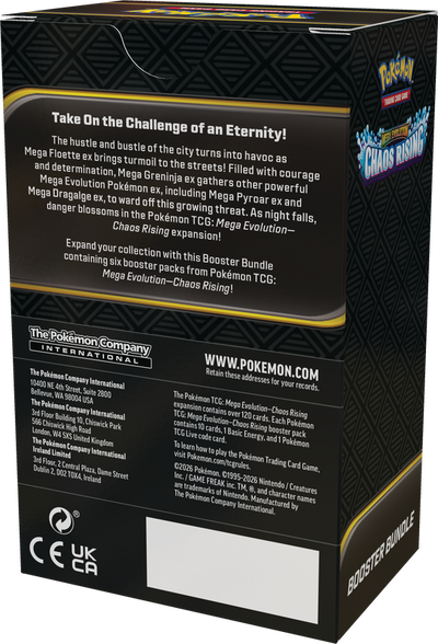 Mega Evolution Chaos Rising Booster Bundle ESP | Pokémon TCG, sobres, cartas pokemon y coleccionables en PiedraBruja Chile