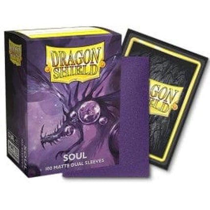 Dragon Shield Sleeves: Standard Dual - Matte Purple/Soul (100 ct.)