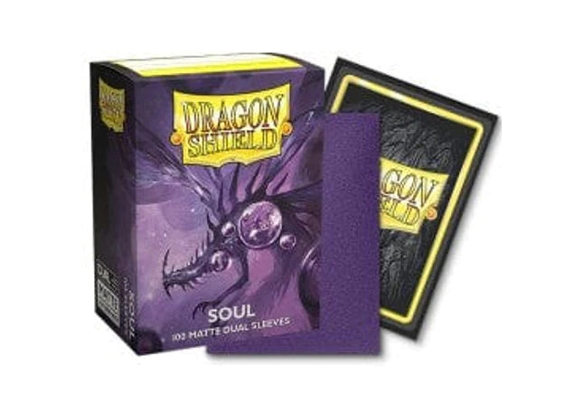 Dragon Shield Sleeves: Standard Dual - Matte Purple/Soul (100 ct.)