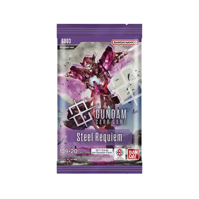Steel Requiem Booster Pack GD03 | Gundam Card Game y productos relacionados en PiedraBruja Chile