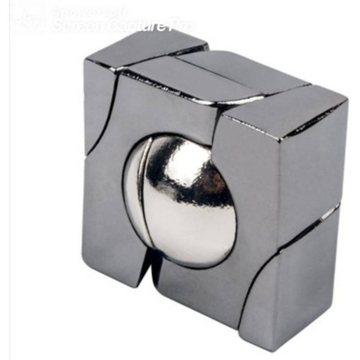 Puzzle Metalico 3D esfera en cubo