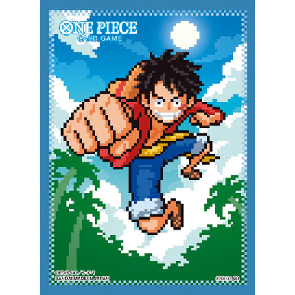 One Piece TCG: Official Sleeves 8 - Luffy Pixel