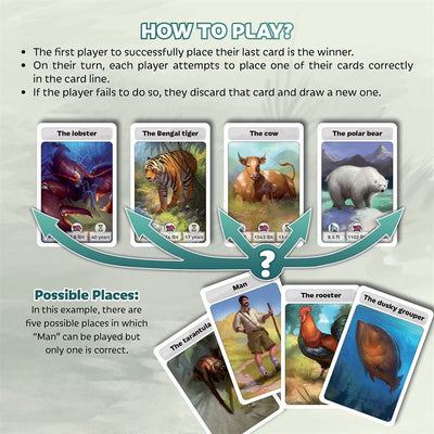 Cardline - Animales | Juegos de mesa para todas las edades en PiedraBruja Chile