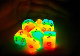 Fluorescentes - Iris | Dados para juegos de rol y mesa en PiedraBruja Chile