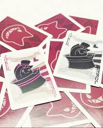 Cartas de Naipe Gato - Lyney y Lynette (Genshin Impact)