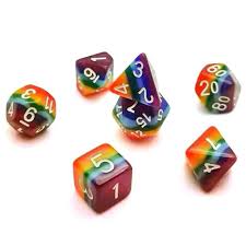 Fluorescentes - Iris | Dados para juegos de rol y mesa en PiedraBruja Chile