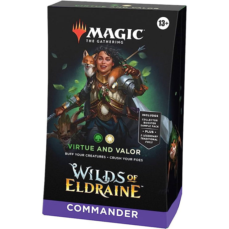 (español) Wilds of Eldraine - Commander Virtue and Valor
