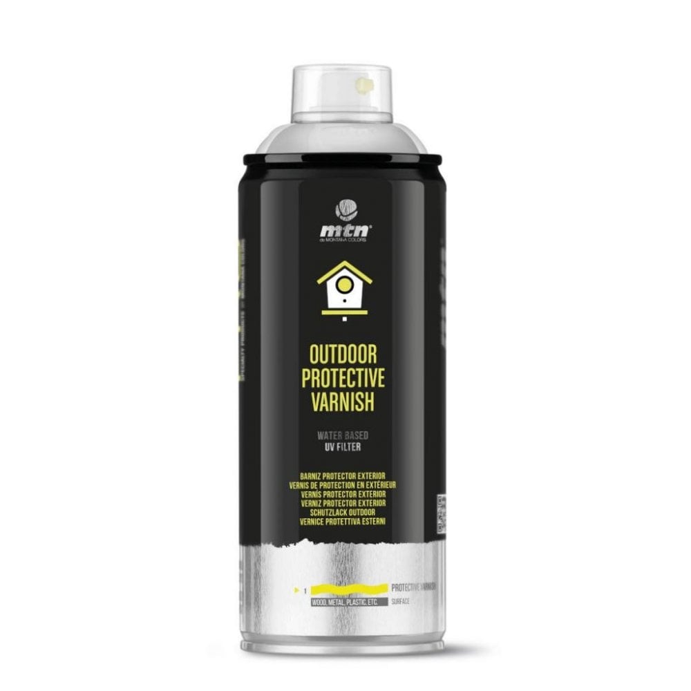 Barniz Mate Spray Water Based 400ml Outdoor MTN