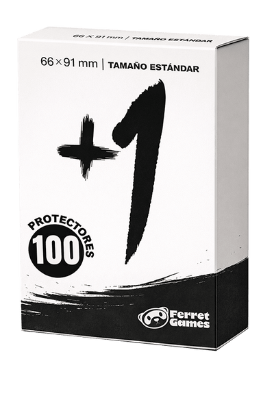 Protectores +1 Estándar Negro Ferret Games caja
