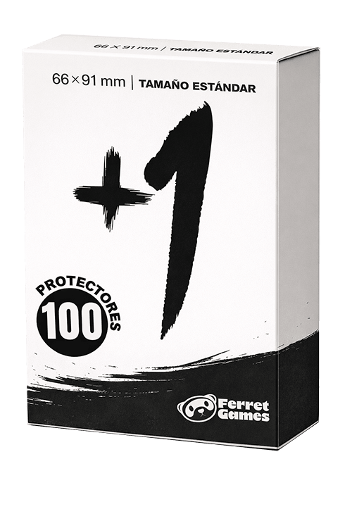 Protectores +1 Estándar Negro Ferret Games caja