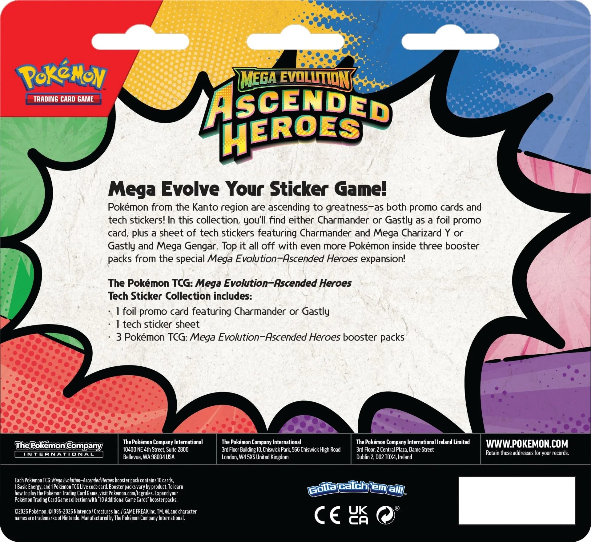 Mega Evolution Ascended Heroes Tech Sticker Collection