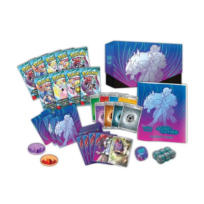 Scarlet & Violet Journey Together Elite Trainer Box Español | Pokémon TCG, sobres, cartas pokemon y coleccionables en PiedraBruja Chile