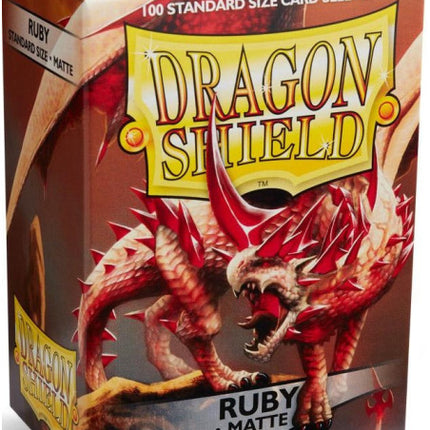 Protectores Dragon Shield Standard Color Ruby Matte (100 unidades)