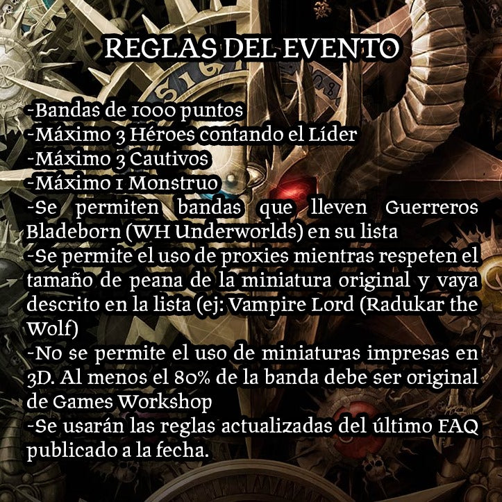 Torneo  Warcry Warhammer Age of Sigmar
