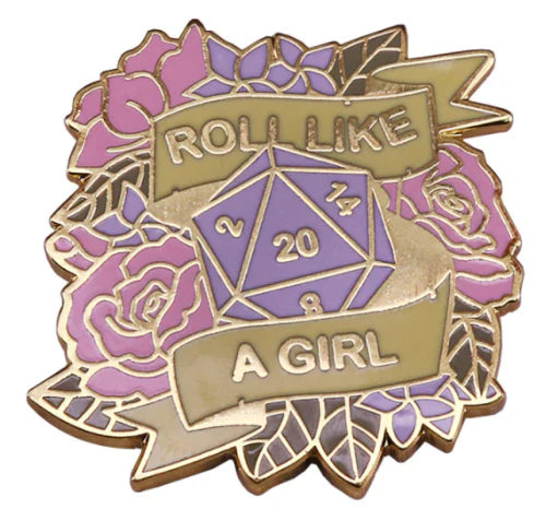 Pin Esmaltado - Roll Like D20 | Coleccionables, figuras y artículos geek en PiedraBruja Chile